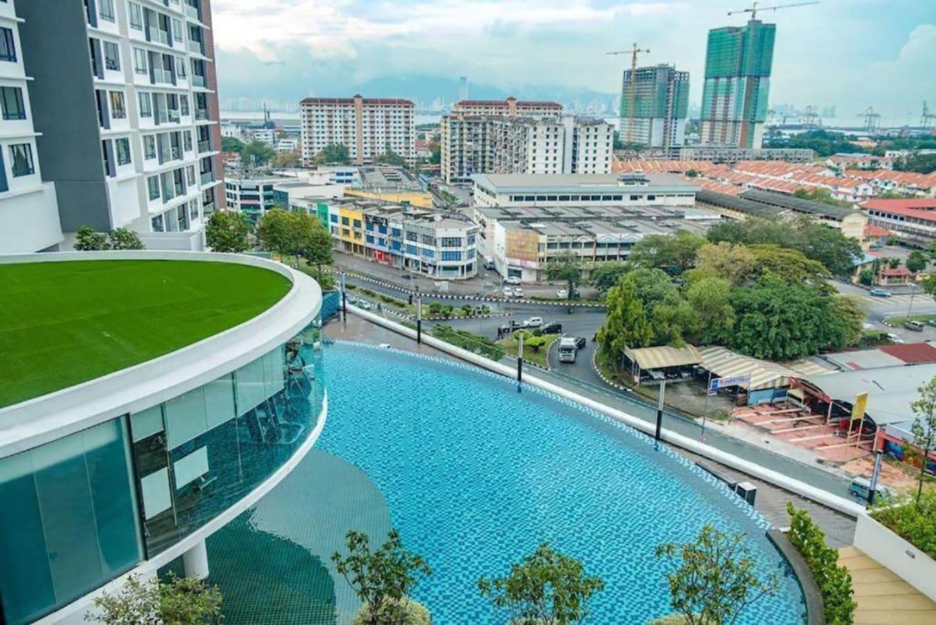 Blue Aesthetic Luxury Seaview 3 Min Drive Sunway Appartement Butterworth Buitenkant foto